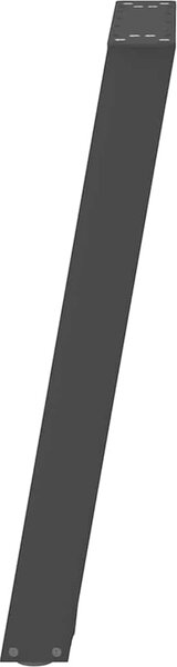 VidaXL Nohy k jídelnímu stolu ve tvaru U, 2 ks, ocel, 50 x (72-73) cm, ocel [4012785] Barva: Černá