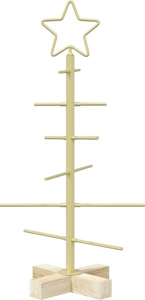 VidaXL Kovový vánoční stromek se stojanem KUOPIO 60 cm Ocel [42053866] Barva: Černá