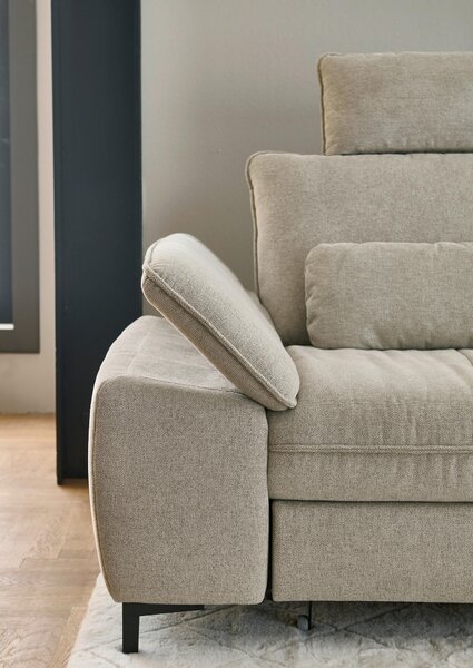 ROHOVÁ SEDAČKA, textil, pískové barvy Beldomo Speed - Sedací soupravy