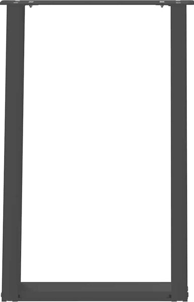 VidaXL Nohy k jídelnímu stolu ve tvaru U, 2 ks, ocel, 50 x (72-73) cm, ocel [4012785] Barva: Černá