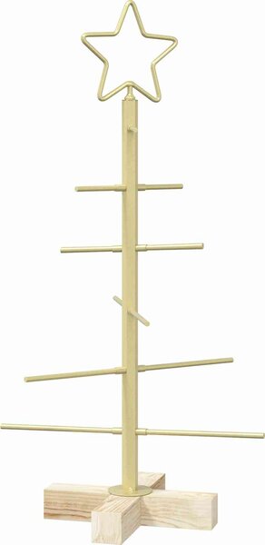 VidaXL Kovový vánoční stromek se stojanem KUOPIO 60 cm Ocel [42053866] Barva: Černá