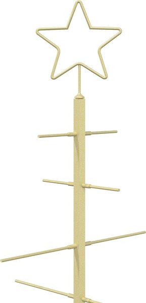 VidaXL Kovový vánoční stromek se stojanem KUOPIO 60 cm Ocel [42053866] Barva: Černá