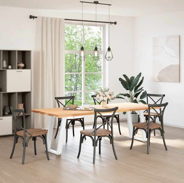 VidaXL Nohy k jídelnímu stolu ve tvaru U, 2 ks, ocel, 50 x (72-73) cm, ocel [4012785] Barva: Černá
