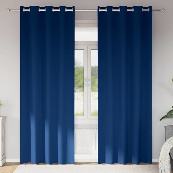 VidaXL Závěsy na zatemnění s kroužky 2 ks 260 x 140 cm [4107422] Barva: Fialová