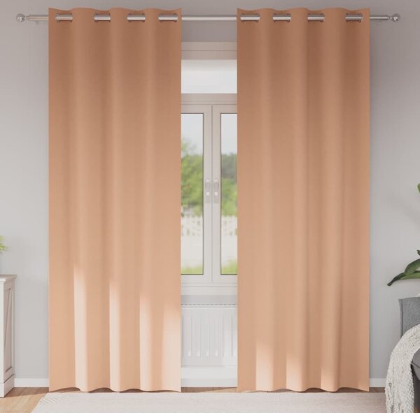 VidaXL Závěsy na zatemnění s kroužky 2 ks 260 x 140 cm [4107422] Barva: Fialová