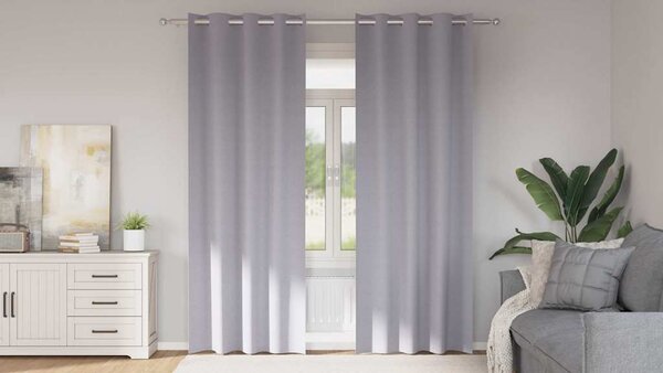 VidaXL Závěsy na zatemnění s kroužky 2 ks 260 x 140 cm [4107422] Barva: Fialová