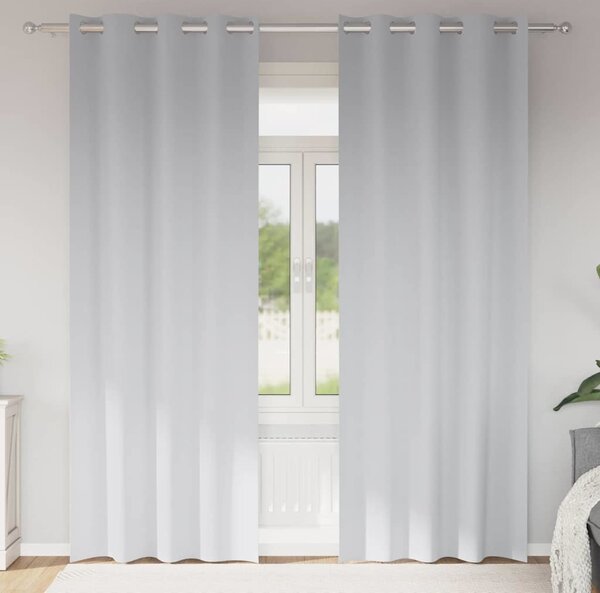 VidaXL Závěsy na zatemnění s kroužky 2 ks 260 x 140 cm [4107422] Barva: Fialová