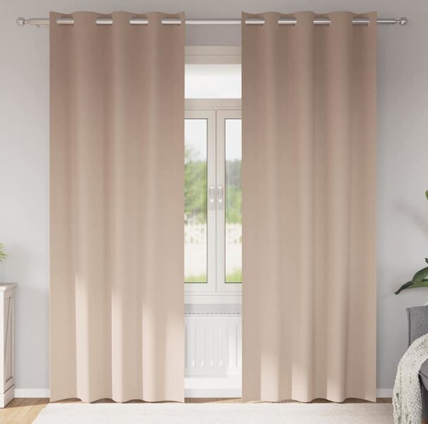 VidaXL Závěsy na zatemnění s kroužky 2 ks 260 x 140 cm [4107422] Barva: Fialová