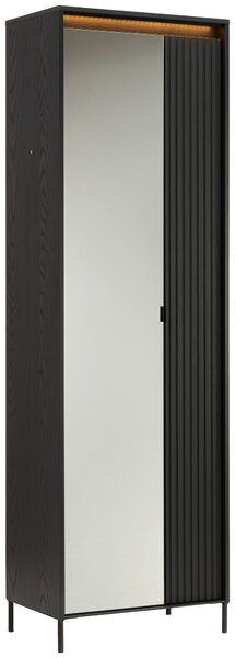 SKŘÍŇ NA ODĚV, černá, 62/200/40 cm Hom`in - Šatní skříně
