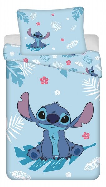 Dadka Vracov Jerry Fabrics Lilo a Stitch Blue dětské bavlněné povlečení Rozměr: 1x 70 x 90 a 1x 140 x 200 cm