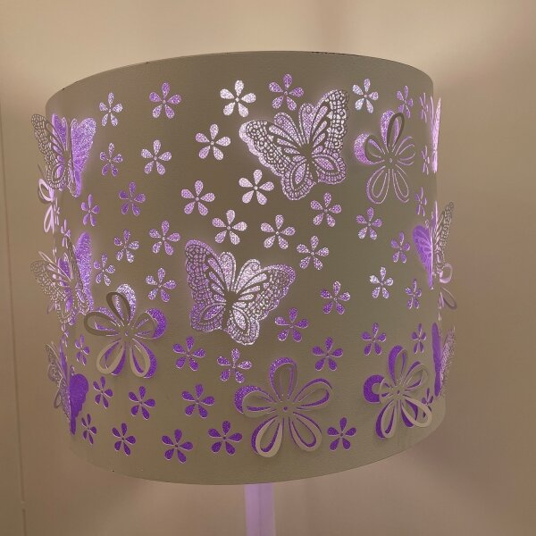 ONLI - Stojací lampa TITILLA 1xE27/22W/230V fialová/bílá