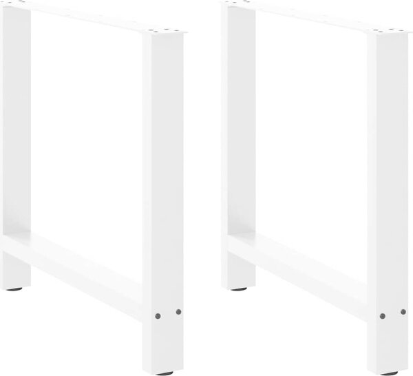 VidaXL Nohy k jídelnímu stolu z oceli 2 ks 80 x (72-73) cm ocel [4013312] Barva: Černá