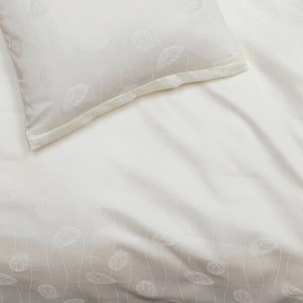Povlečení EXCLUSIVE TENCEL PLUS peříčka smetanová 140 x 200/70 x 90 cm