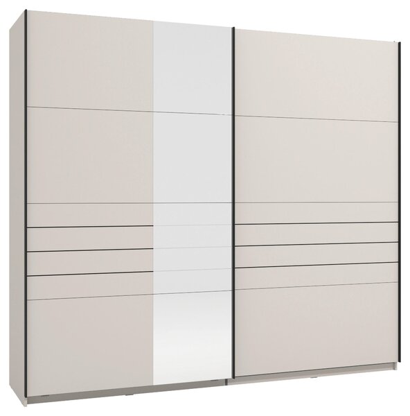 SKŘÍŇ S POSOUVACÍMI DVEŘMI, kašmírová, 245/217,5/60 cm Xora - Šatní skříně