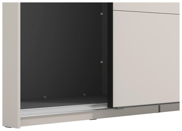 SKŘÍŇ S POSOUVACÍMI DVEŘMI, kašmírová, 220/217,5/61 cm Xora - Šatní skříně