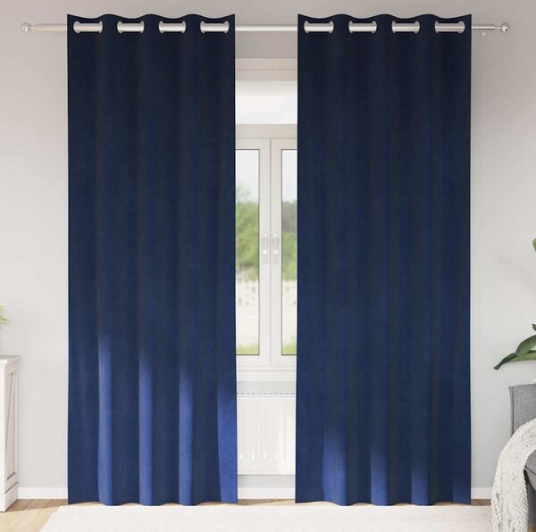 VidaXL Závěsy 2 ks 140 x 245 cm Samet [4107301] Barva: krémová