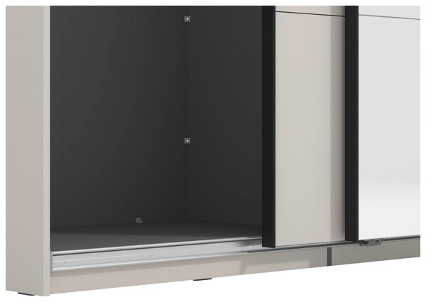 SKŘÍŇ S POSOUVACÍMI DVEŘMI, kašmírová, 270/217,5/61 cm Xora - Šatní skříně