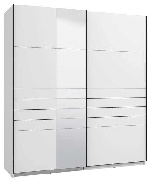 SKŘÍŇ S POSOUVACÍMI DVEŘMI, bílá, 195/217,5/61 cm Xora - Šatní skříně