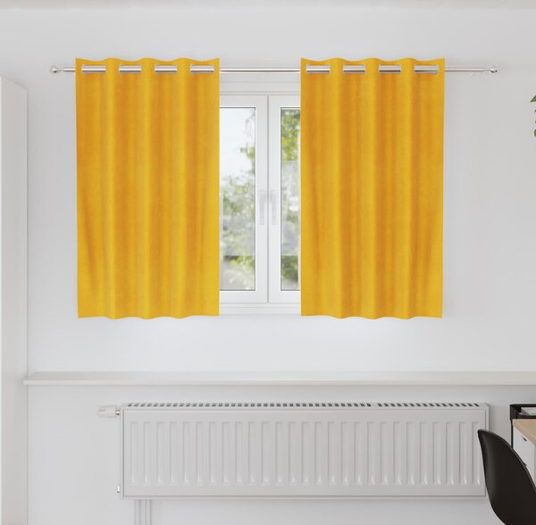 VidaXL Závěsy 2 ks 140 x 140 cm Samet [4107298] Barva: světle šedá