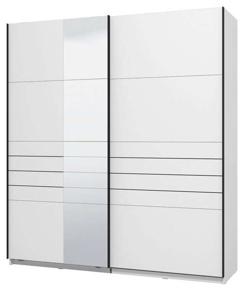 SKŘÍŇ S POSOUVACÍMI DVEŘMI, bílá, 195/217,5/61 cm Xora - Šatní skříně