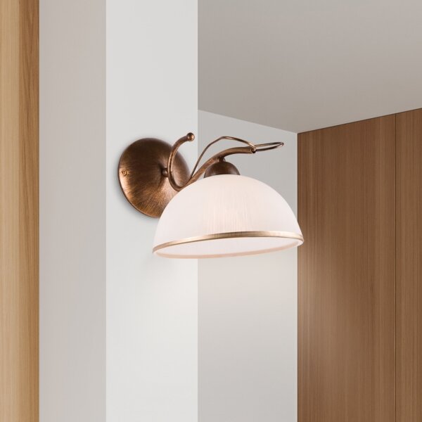 Nástěnná lampa COBRA 1xE27/60W/230V bronz/patina