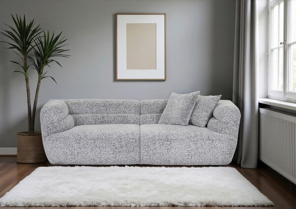 POHOVKA BIG SOFA, textil, černá, bílá Carryhome - Pohovky