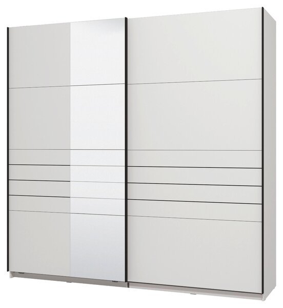 SKŘÍŇ S POSOUVACÍMI DVEŘMI, bílá, 220/217,5/61 cm Xora - Šatní skříně