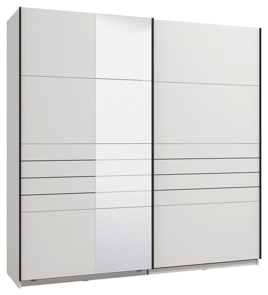 SKŘÍŇ S POSOUVACÍMI DVEŘMI, bílá, 220/217,5/61 cm Xora - Šatní skříně