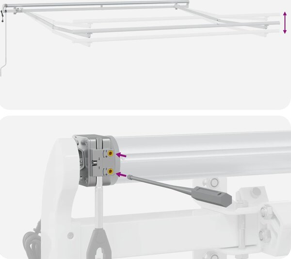 VidaXL Stahovací markýza 600 × 300 cm Látka a hliník [3426479] Barva: Hnědá