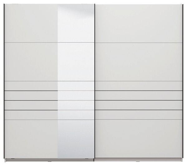 SKŘÍŇ S POSOUVACÍMI DVEŘMI, bílá, 245/217,5/61 cm Xora - Šatní skříně