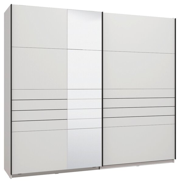 SKŘÍŇ S POSOUVACÍMI DVEŘMI, bílá, 245/217,5/61 cm Xora - Šatní skříně