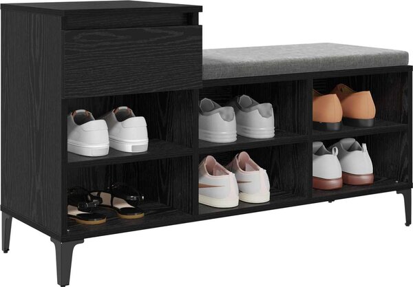 VidaXL Botník 102x36x60 cm kompozitní dřevo [881044] Barva: kouřový dub