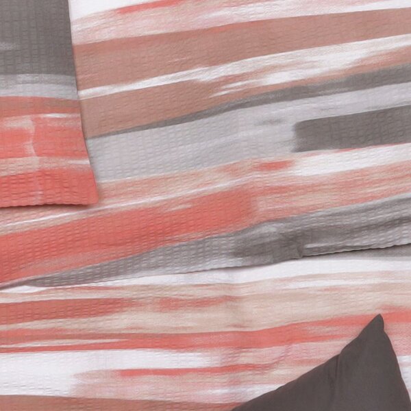 Povlečení KREP horizont cihlovošedá 140 x 200/70 x 90 cm