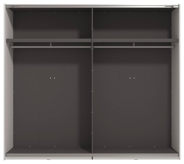 SKŘÍŇ S POSOUVACÍMI DVEŘMI, bílá, 245/217,5/61 cm Xora - Šatní skříně