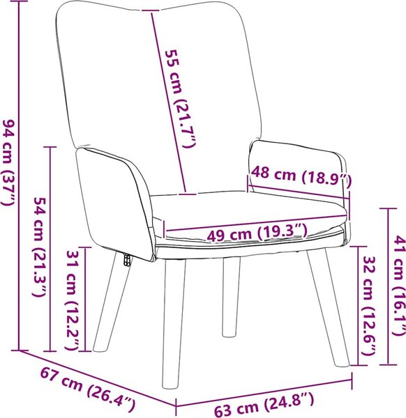 VidaXL křeslo 63 x 67 x 94 cm textil [42001801] Barva: Tmavě šedá