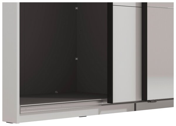 SKŘÍŇ S POSOUVACÍMI DVEŘMI, bílá, 270/217,5/61 cm Xora - Šatní skříně