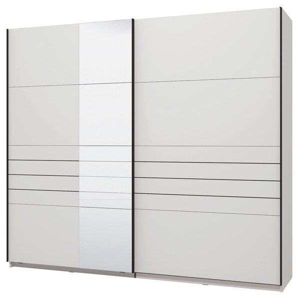SKŘÍŇ S POSOUVACÍMI DVEŘMI, bílá, 245/217,5/61 cm Xora - Šatní skříně