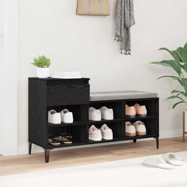 VidaXL Botník 102x36x60 cm kompozitní dřevo [881044] Barva: kouřový dub