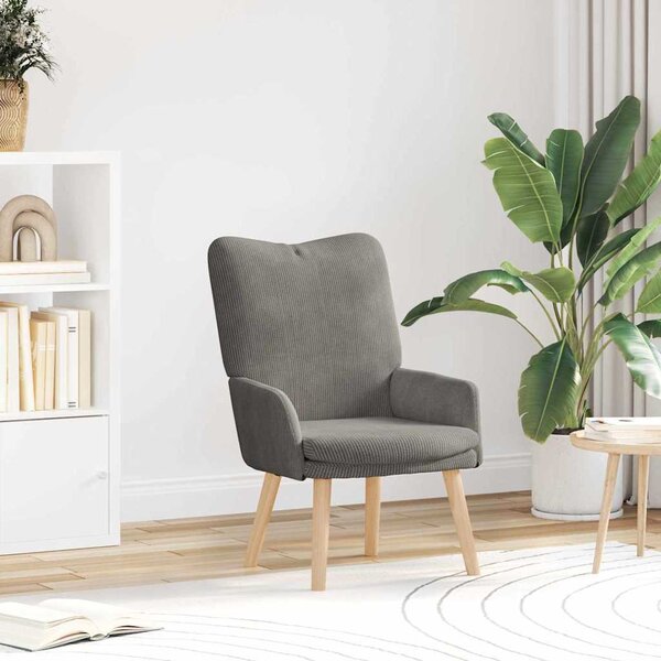 VidaXL křeslo 63 x 67 x 94 cm textil [42001801] Barva: Tmavě šedá