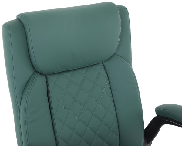 KANCELÁŘSKÉ KŘESLO, vzhled kůže, tmavě zelená Carryhome - Kancelářská křesla