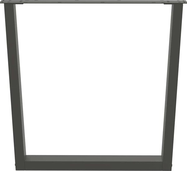 VidaXL Nohy k jídelnímu stolu ve tvaru V, 2 ks, , 80 x (72-73,3) cm, ocel [4012665] Barva: antracitová