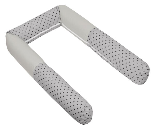 BELLATEX Mantinel do dětské postýlky - VÁLEC Šedá průměr 12x240 cm