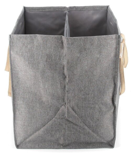 Šedý látkový koš na prádlo 71 l Laundry Hub Tweed duplo – Rolser