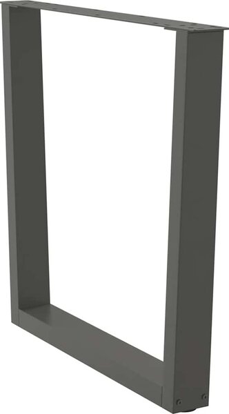 VidaXL Nohy k jídelnímu stolu ve tvaru V, 2 ks, , 80 x (72-73,3) cm, ocel [4012665] Barva: antracitová