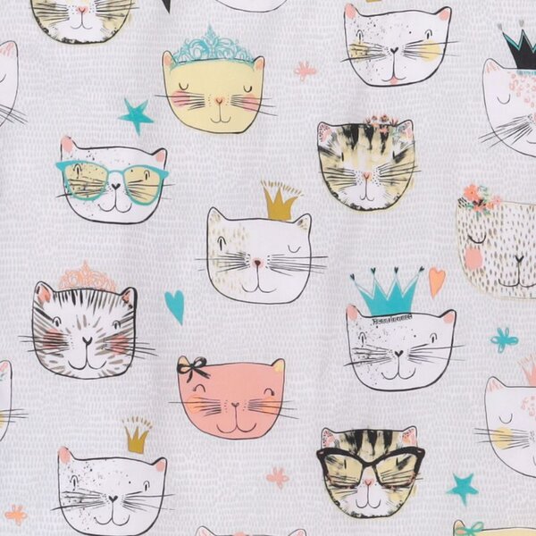 Povlečení KLASIK DESIGN cool cats pastelová 140 x 200/70 x 90 cm