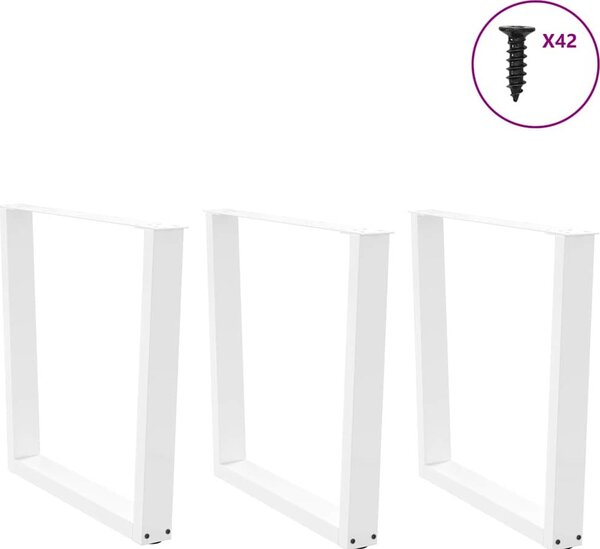 VidaXL Nohy k jídelnímu stolu ve tvaru V, 2 ks, , 80 x (72-73,3) cm, ocel [4012665] Barva: antracitová
