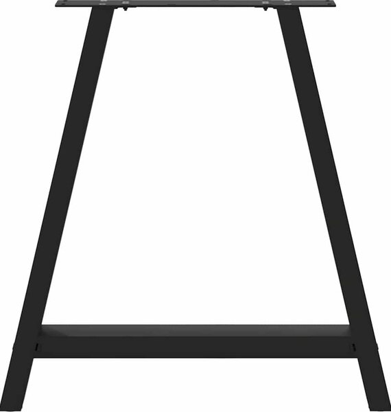 VidaXL Nohy k jídelnímu stolu ve tvaru A, 2 ks, , 80 x (72-73) cm, ocel [4012858] Barva: Černá