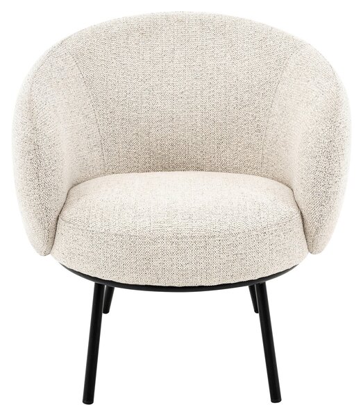 DESIGNOVÉ KŘESLO, kov, textil, černá, světle šedá Lomoco - Křesla klasická