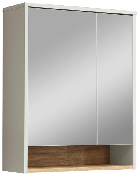 ZRCADLOVÁ SKŘÍŇKA, barvy dubu, kašmírová, 60/75/22 cm Venda - Koupelnové série