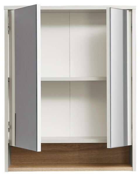 ZRCADLOVÁ SKŘÍŇKA, barvy dubu, kašmírová, 60/75/22 cm Venda - Koupelnové série